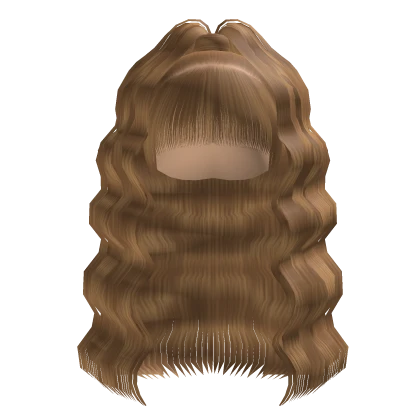 ⚜️• Crimped Half Up W/ Bangs (Blonde)