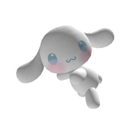 Cutesy Cinnamoroll companion on head