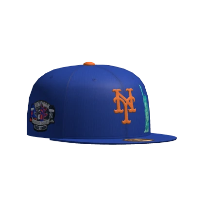 Blue NYC Mets Fitted Cap