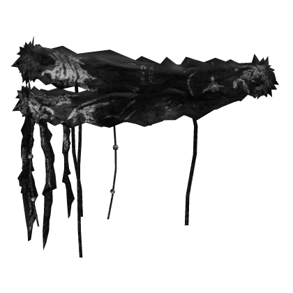 Dune Wrapped Waist Scarf [Black]