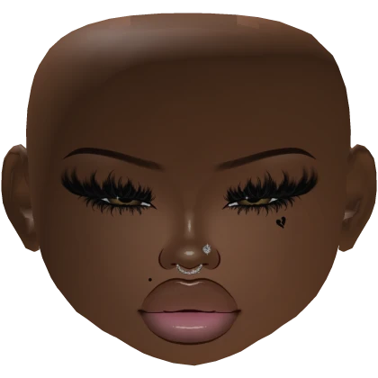 Baddie Latina Girl Mesh Makeup Gloss lips lashes