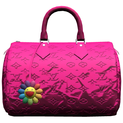 ✭ KAMI CHROME MONOGRAM BAG IN PINK