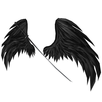 Black Abyssal Hell Spawned Ghoul Wings & Katana