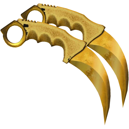 Gold Dual Karambits
