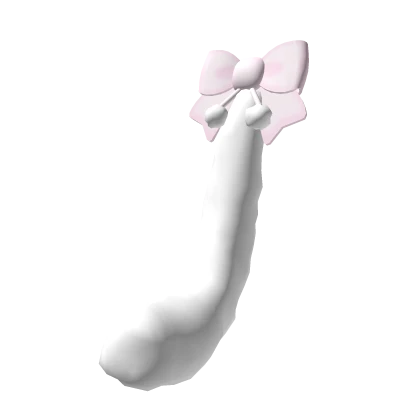 ꒰: ♡ fluffy pom pom cozy kitten tail white