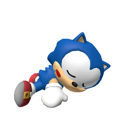 Sleeping Chibi Sonic Shoulder Plushie