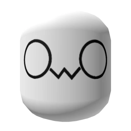 Cute Mask - OwO Face (White)