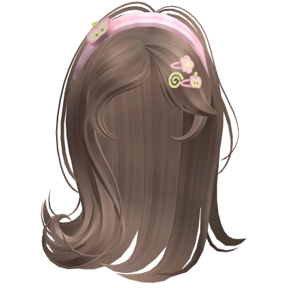 ♡ Igari Shoujo Pink Apple Girl w/ Charms (Brown) 