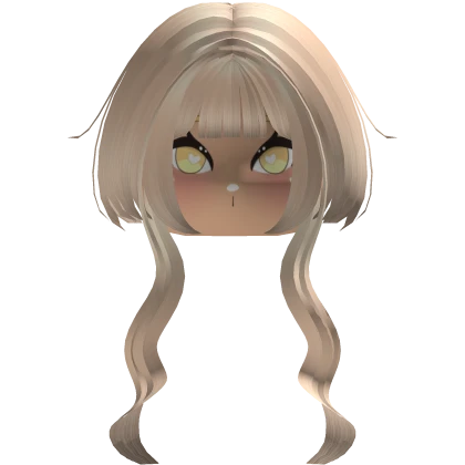 Kawaii Blonde Hair w/ Face