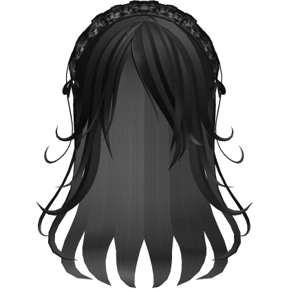 Black Gothic Hair and Headband 