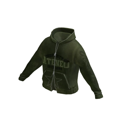 Y2k Grunge Set Hoodie (Green)