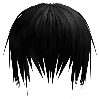 Vkei/punk Black Emo Anime Hairstyle