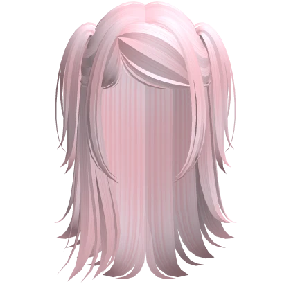 Pink Emo Half Up Side Pigtails Ponytail Vamp