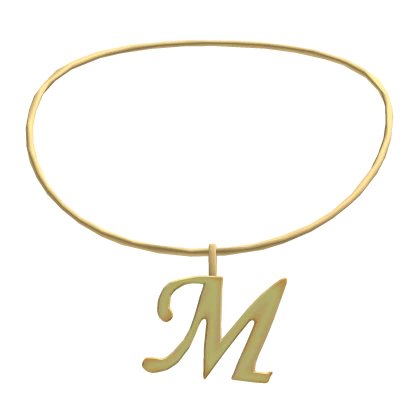 ꒰3.0꒱ MG initial necklace: M