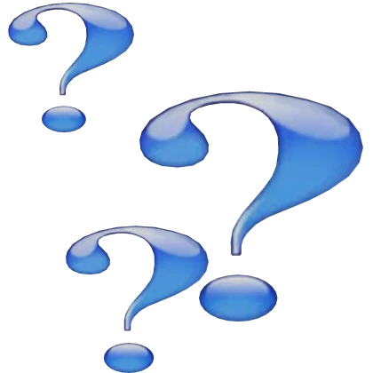 frutiger aero blue bubble question marks