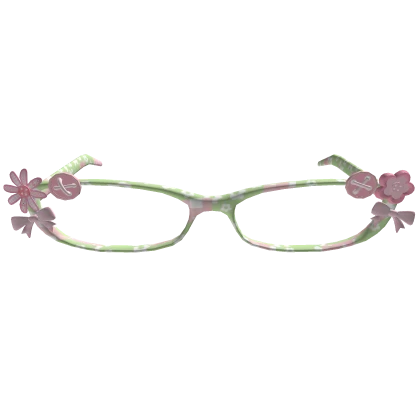 Igari pink green floral harajuku shoujo glasses