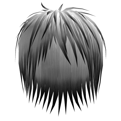 White/Black Messy Vkei Emo Hair