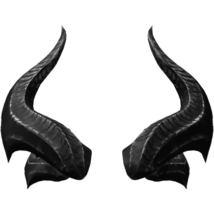 Grey Fallen Angel Horns