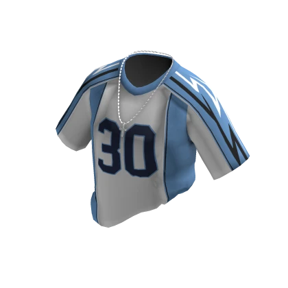 Oversized Jersay W/ Chain (Blue-White)