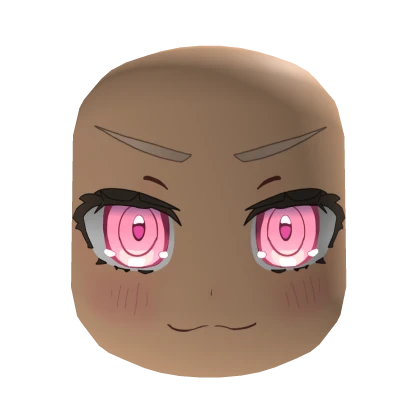 Pink Eyes Smirk Face