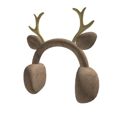 Diadema de Navidad de reno peludo🫎