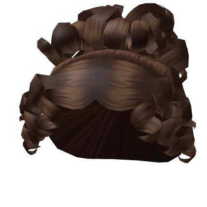 Curly Regency Updo in Brown