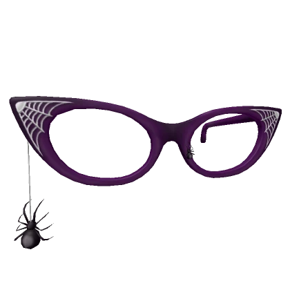 Stylish Spider Glasses - purple