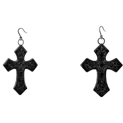 Gothic Cross Earring