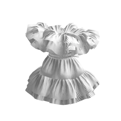 White Ruff Mini Dress Christmas Santa Holidays