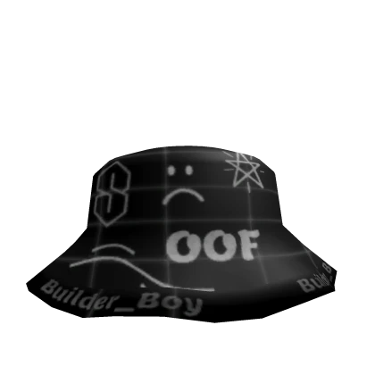 Stylish Black Doodle Hat :(