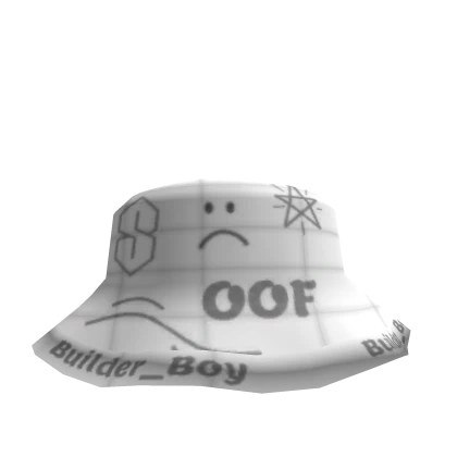 Stylish White Doodle Hat :(