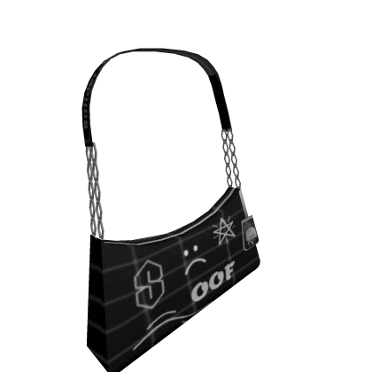 Black Doodle Double Chain Black Bag 3.0 :(