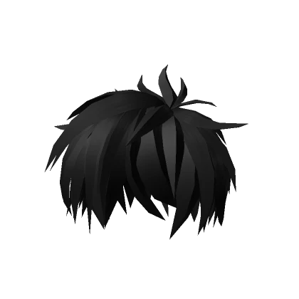 🖤Dark Messy Emo Anime Hairstyle/(Black) v4