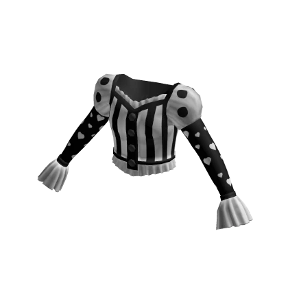 Clown Core Top Black and White