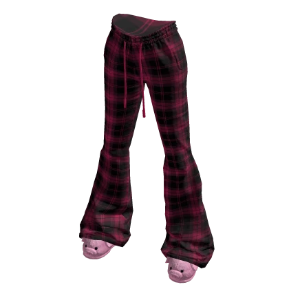BB Pajama Pants with Pig Slippers Pink 🫐