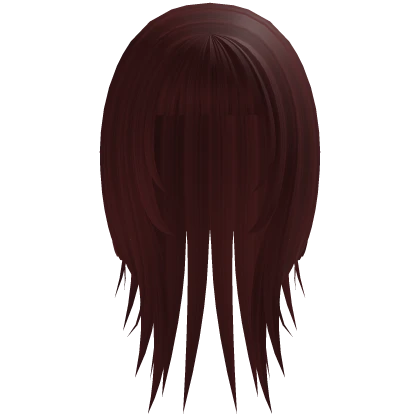 ୨୧ wispy emo cute hair red