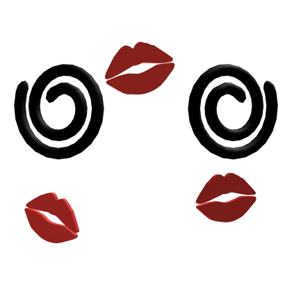 Kawaii 3D Garu Face w/ Kiss Marks