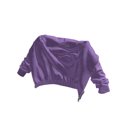 Purple Draped Hoodie