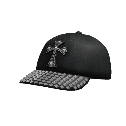 Y2K Sparkle Cap Black