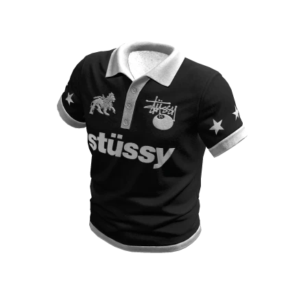 Stussy Polo Shirt Black