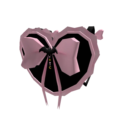 Black And Pink Heart Backpack / 3.0