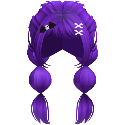 Skull Batwing Pigtails