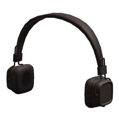 Square Leather Headphones Brown