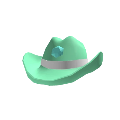 ✅ Teal Sparkle Cowboy Hat