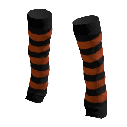 Halloween Striped Leg Warmers