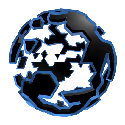✅Light Blue Cracked Orb Cyan
