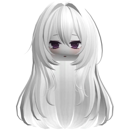 Gorgeous Layered Long Anime Hair W Face White