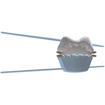 ♡ : Kawaii blue sprinkle cupcake kitty eyepatch