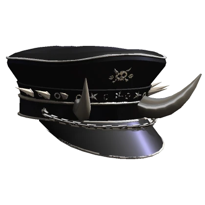 Y2K Horns Captain Hat - Black