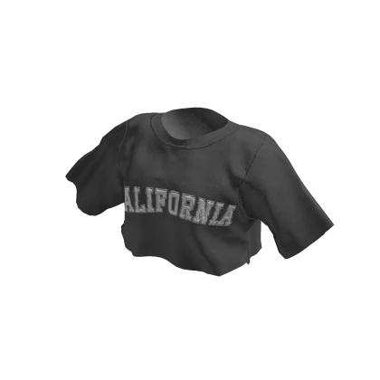 California crop top grey
